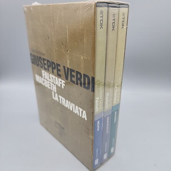 Opera Exclusive Giuseppe Verdi Falstaff Macbeth La Traviata TDK Gold Edition New - Picture 5 of 12